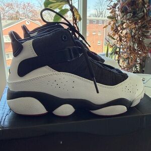 Nike Kids Black and White High-Top Sneakers